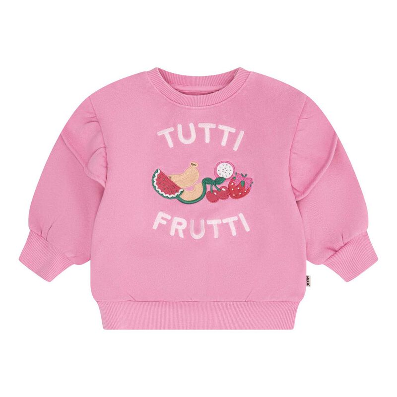 Huxbaby Tutti Frutti Frill Drop Shoulder Sweat 1-2Y image number 0